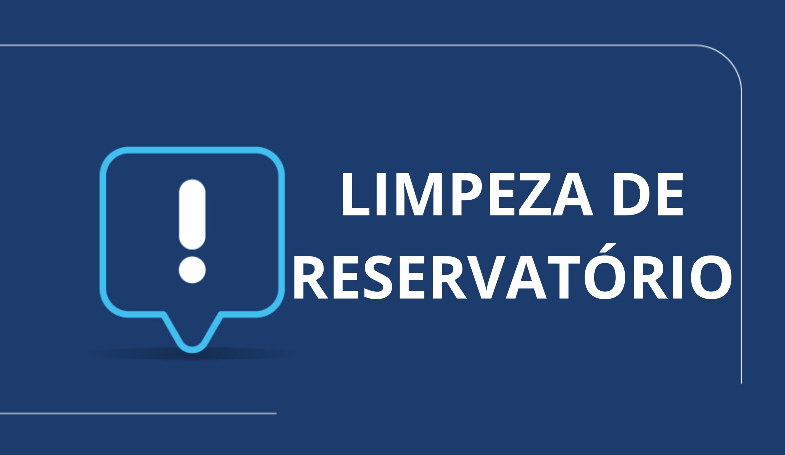 Nesta terça-feira (17/06), autarquia limpará reservatório da Vila Suíssa